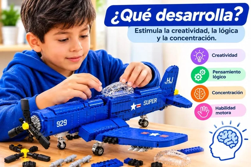 SET ARMABLE DE AVION MILITAR CORSAIR F4U CON 562 PIEZAS - 1