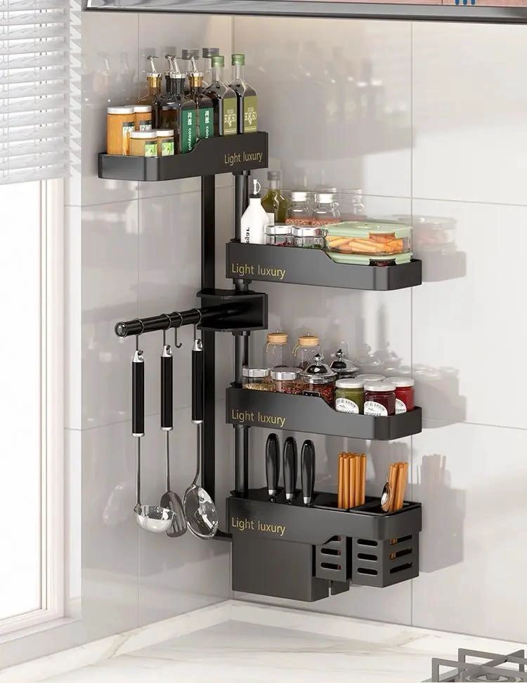ESTANTE ESQUINERO AJUSTABLE PARA COCINA DE 4 NIVELES - 2