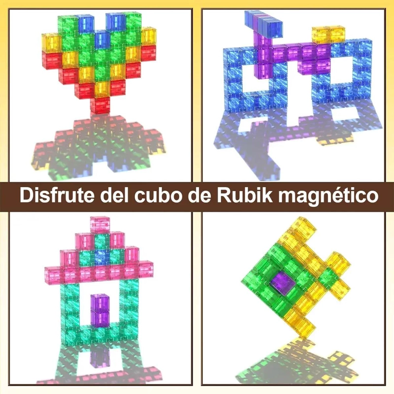 BLOQUES MAGNE TICOS DE CONSTRUCCION 32 PIEZAS PARA NIÑOS - 3