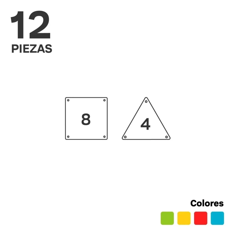 BLOQUES MAGNE TICOS DE CONSTRUCCION - 12 PIEZAS CREATIVAS - 1