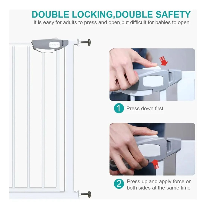 REJA DE SEGURIDAD AJUSTABLE PARA ESCALERA Y MASCOTAS - 5