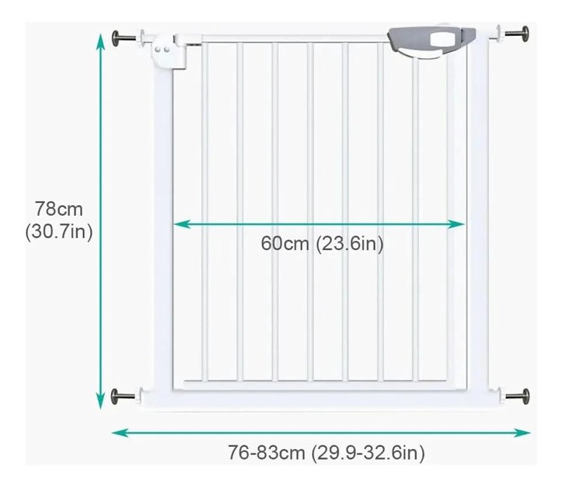 REJA DE SEGURIDAD AJUSTABLE PARA ESCALERA Y MASCOTAS - 7