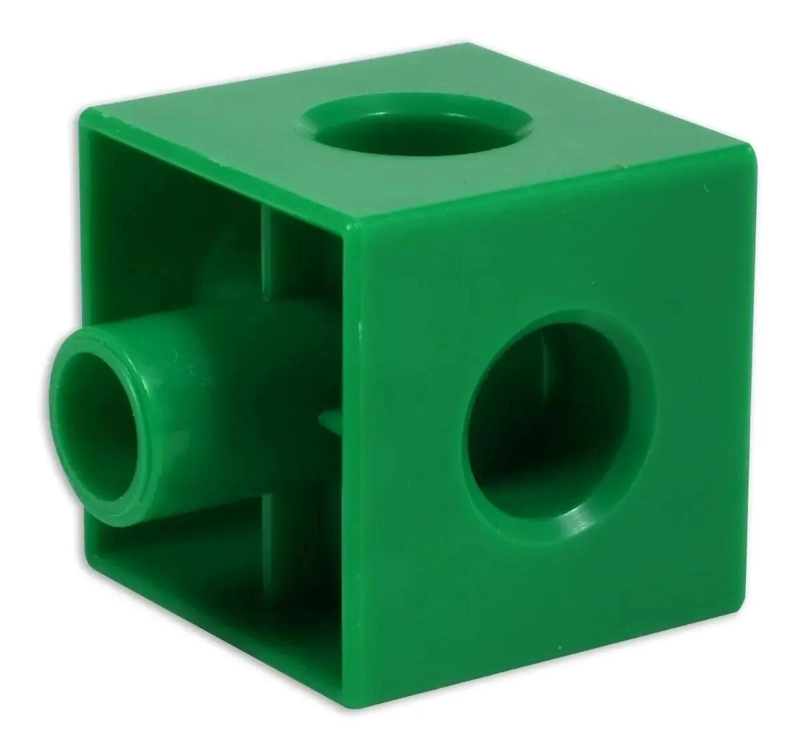 SET DE 100 CUBOS CONECTABLES DE PLASTICO EN 10 COLORES - 6