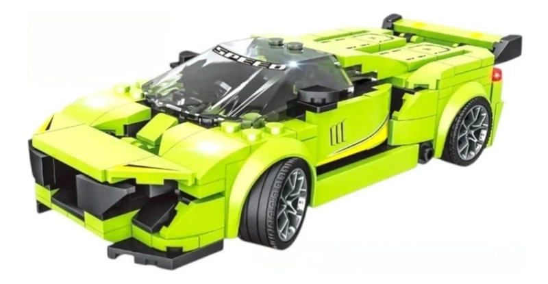 AUTO DE CARRERAS ARMABLE CON 347 PIEZAS PARA CONSTRUCCION - 1