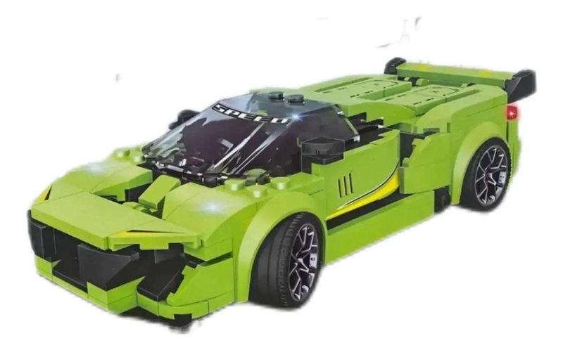 AUTO DE CARRERAS ARMABLE CON 347 PIEZAS PARA CONSTRUCCION - 3