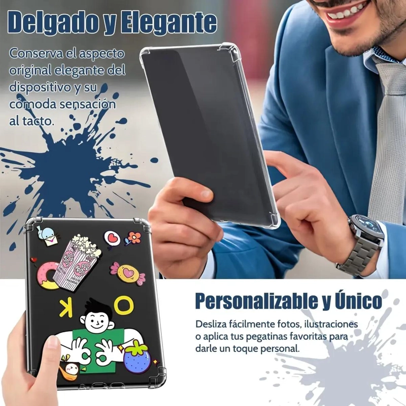 FUNDA TRANSPARENTE LIVIANA PARA KINDLE PAPERWHITE 12VA GENERACION - 5