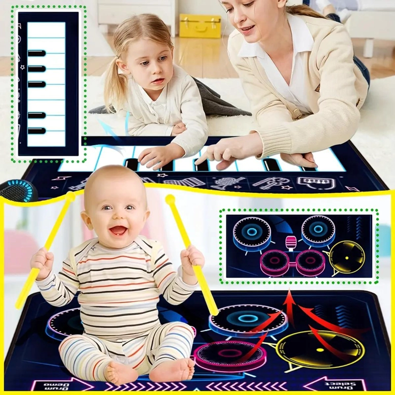 ALFOMBRA MUSICAL PLEGABLE PARA NIÑOS CON SONIDOS DIVERSOS - 4
