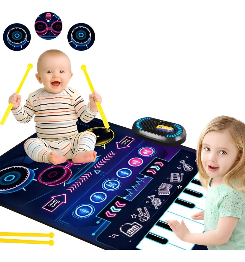 ALFOMBRA MUSICAL PLEGABLE PARA NIÑOS CON SONIDOS DIVERSOS - 6