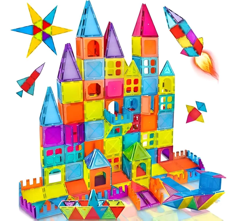 JUEGO DE BLOQUES MAGNE TICOS 3D PARA NIÑOS DE 86 PIEZAS - 1