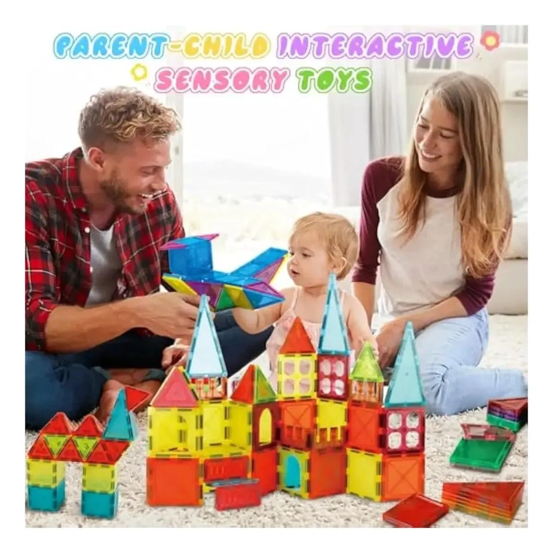 JUEGO DE BLOQUES MAGNE TICOS 3D PARA NIÑOS DE 86 PIEZAS - 5