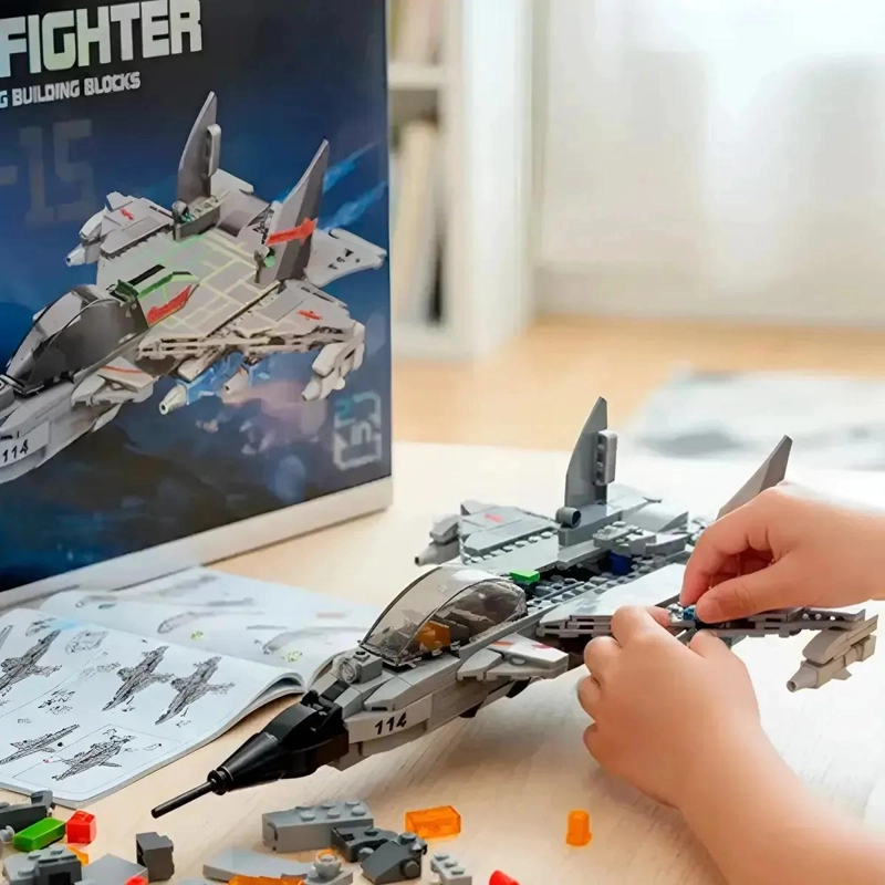 SET DE CONSTRUCCION 532 BLOQUES AVION Y ROBOT ARMABLE - 2