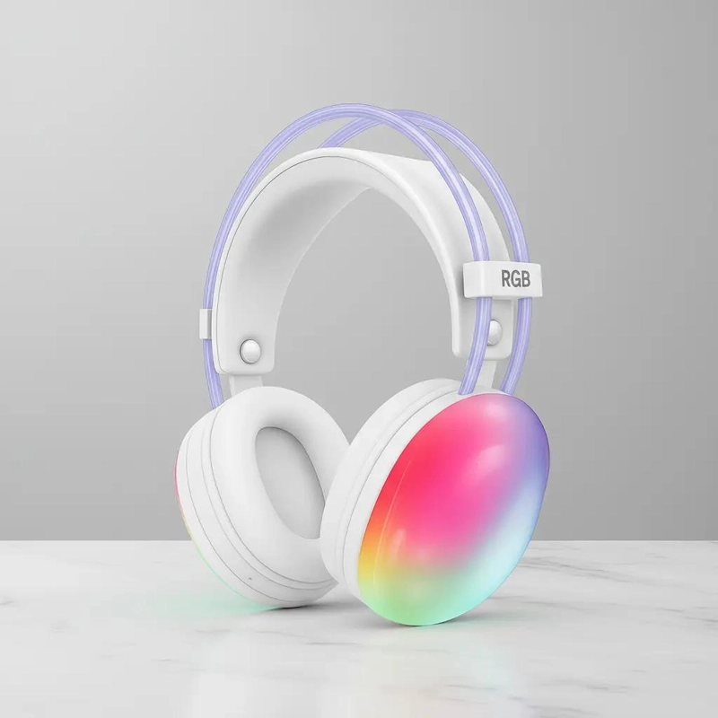 AUDIFONOS INALAMBRICOS P880 CON ILUMINACION RGB Y SONIDO POTENTE - 9