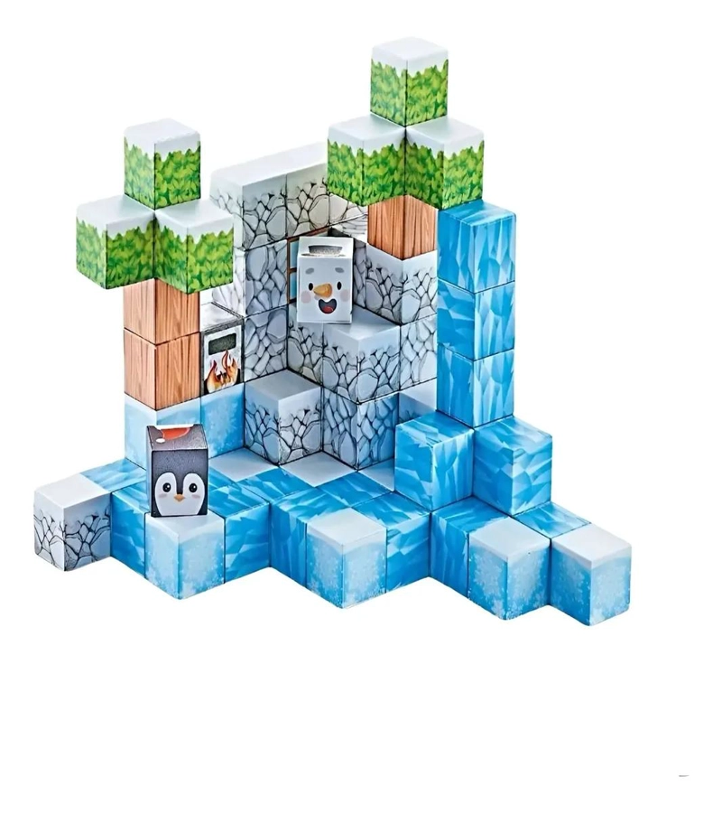 SET DE BLOQUES MAGNE TICOS EN CUBO 66 PIEZAS PARA NIÑOS - 2