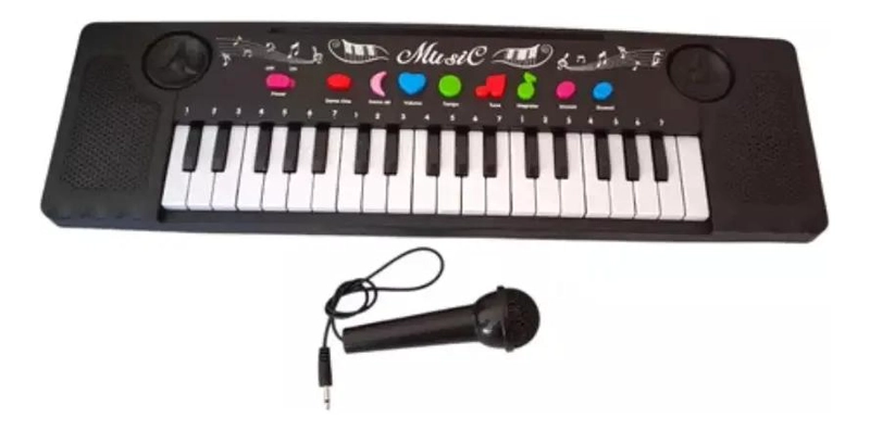 TECLADO ELECTRONICO INFANTIL CON MICROFONO Y 37 TECLAS - 4
