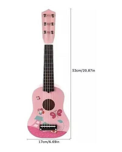 GUITARRA INFANTIL DE MADERA PARA APRENDER MUSICA - 2