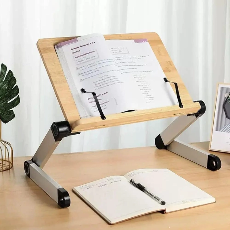 MESA SOPORTE PLEGABLE PARA LIBROS Y NOTEBOOK AJUSTABLE - 6