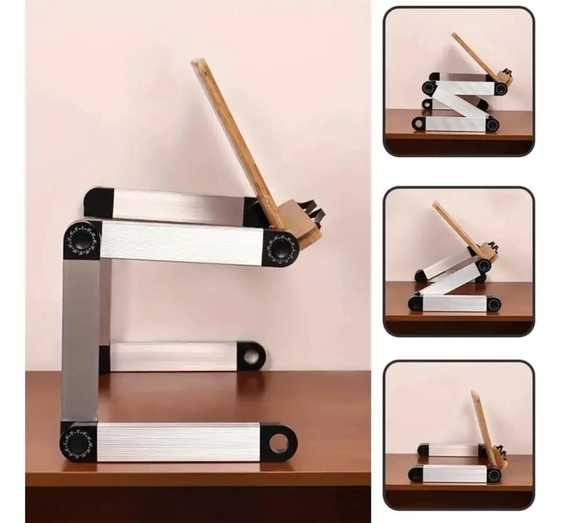 MESA SOPORTE PLEGABLE PARA LIBROS Y NOTEBOOK AJUSTABLE - 8