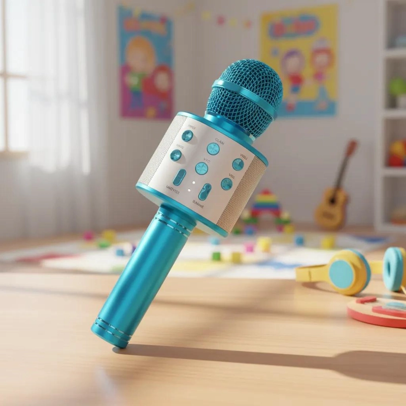 MICROFONO KARAOKE INFANTIL CON SONIDO DIVERTIDO PARA NIÑOS - 2