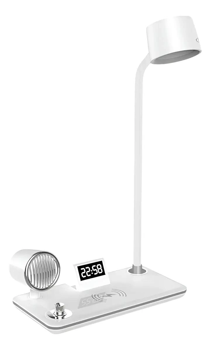 LAMPARA DE ESCRITORIO MULTIFUNCIONAL CON CARGA INALAMBRICA Y BLUETOOTH - 1