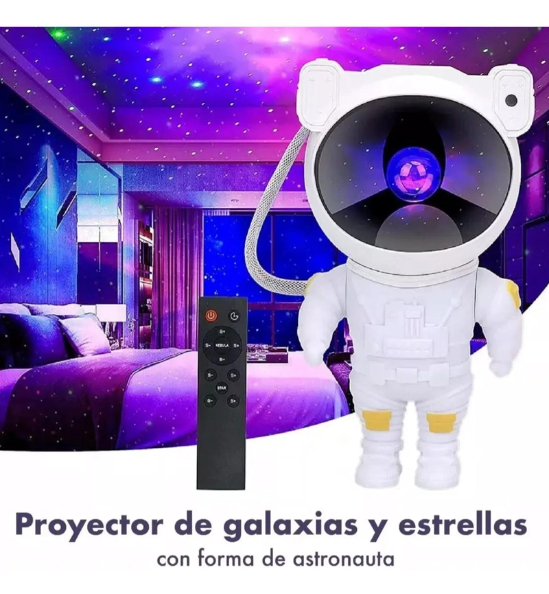 PROYECTOR LED GALAXIA ASTRONAUTA USB PARA AMBIENTES MAGICOS - 9