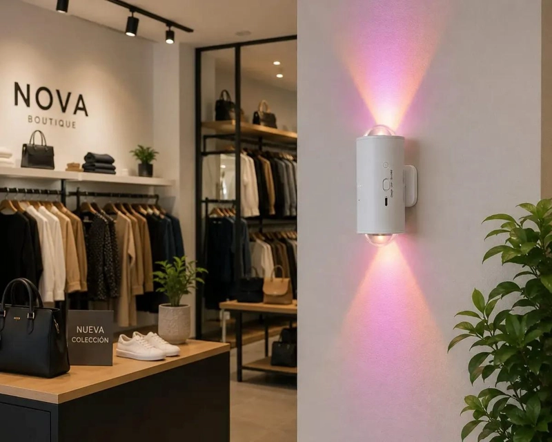 LAMPARA LED RGB RECARGABLE CON SENSOR Y CONTROL REMOTO - 2