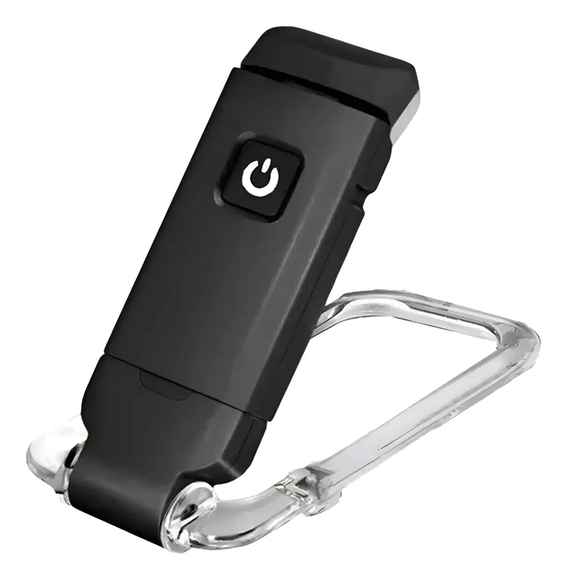 LUZ DE LECTURA RECARGABLE USB CON CLIP PORTATIL - 1