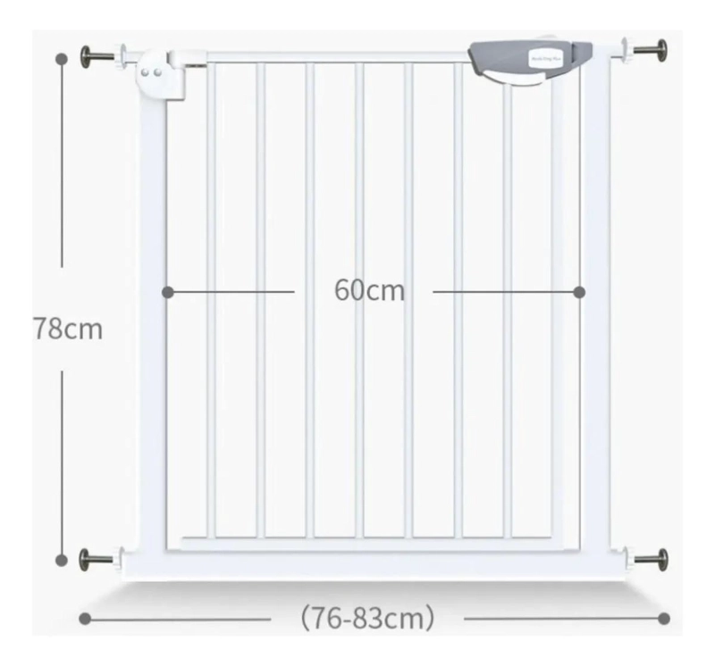 REJA DE SEGURIDAD AJUSTABLE PARA NIÑOS Y MASCOTAS COLOR BLANCO - 6