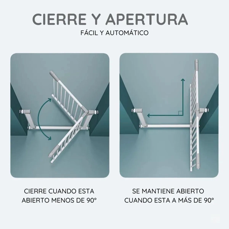 REJA DE SEGURIDAD AJUSTABLE PARA NIÑOS Y MASCOTAS COLOR BLANCO - 8