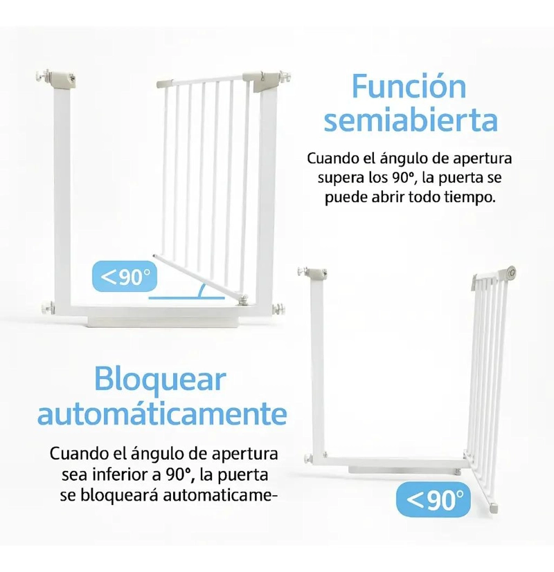 PUERTA AJUSTABLE DE SEGURIDAD PARA BEBE S Y MASCOTAS - 3