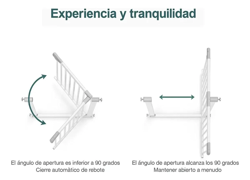 PUERTA AJUSTABLE DE SEGURIDAD PARA BEBE S Y MASCOTAS - 4