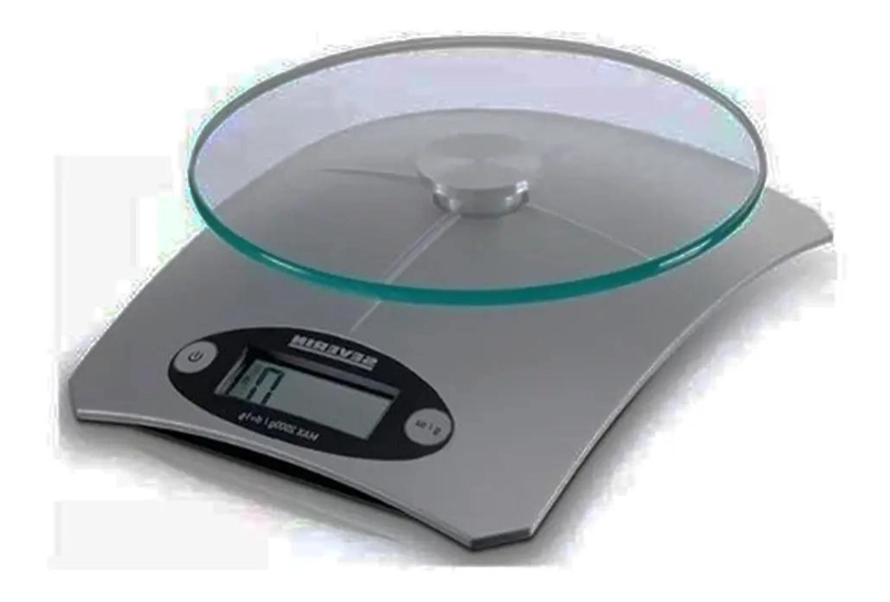 BALANZA DIGITAL DE COCINA CON CAPACIDAD HASTA 5 KILOGRAMOS Y PLATO DE VIDRIO - 1