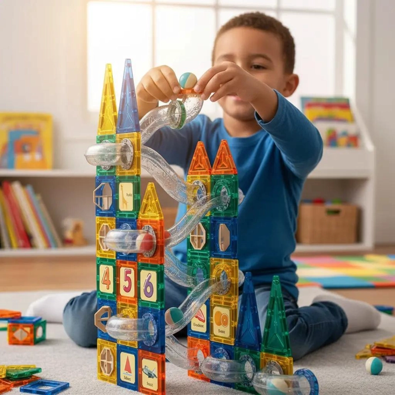 SET DE BLOQUES MAGNE TICOS 97 PIEZAS PARA CONSTRUCCION CREATIVA - 2