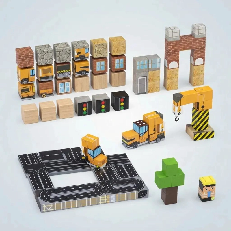 SET DE BLOQUES MAGNE TICOS DE CONSTRUCCION 100 PIEZAS - 3