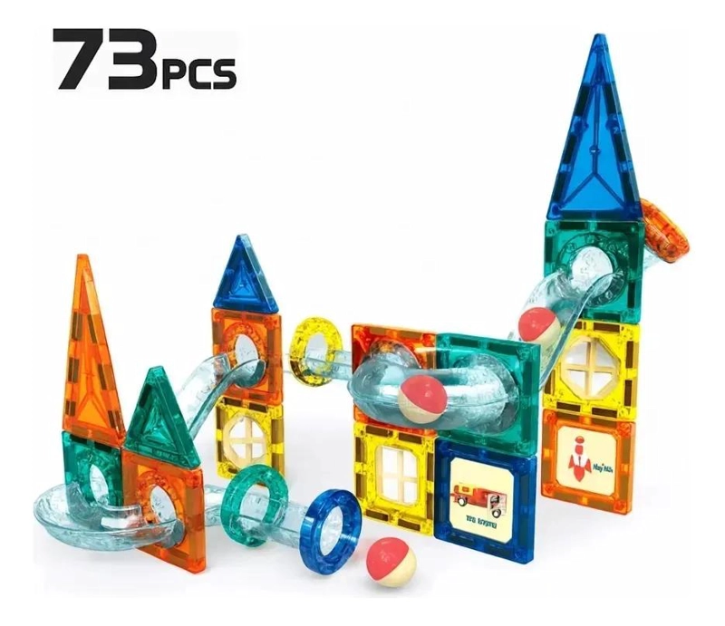 BLOQUES MAGNE TICOS DE CONSTRUCCION PARA NIÑOS DE 73 PIEZAS - 2