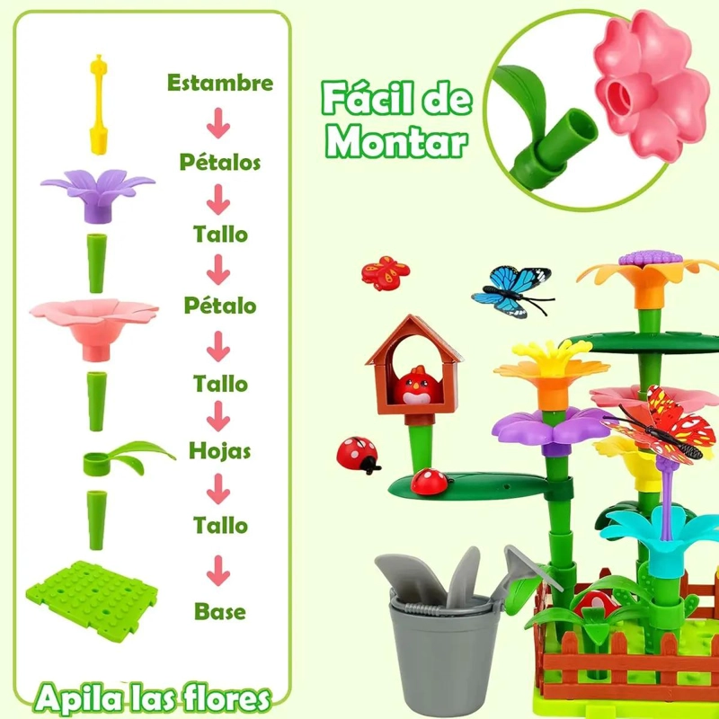 SET DE JUGUETES DE CONSTRUCCION DE JARDIN CON 103 PIEZAS - 2