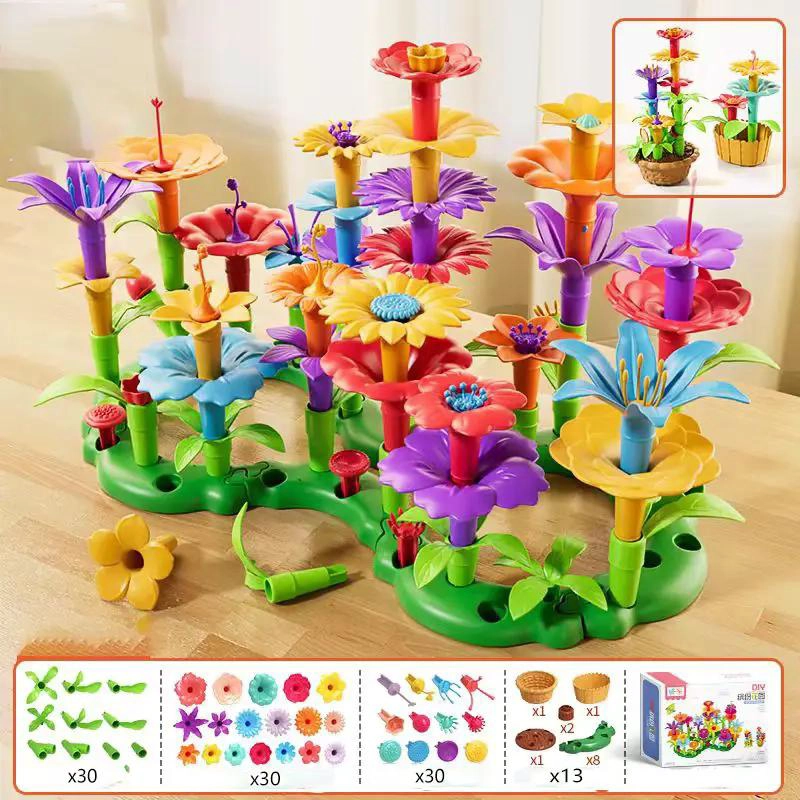 SET DE JUGUETES DE CONSTRUCCION DE JARDIN CON 103 PIEZAS - 3