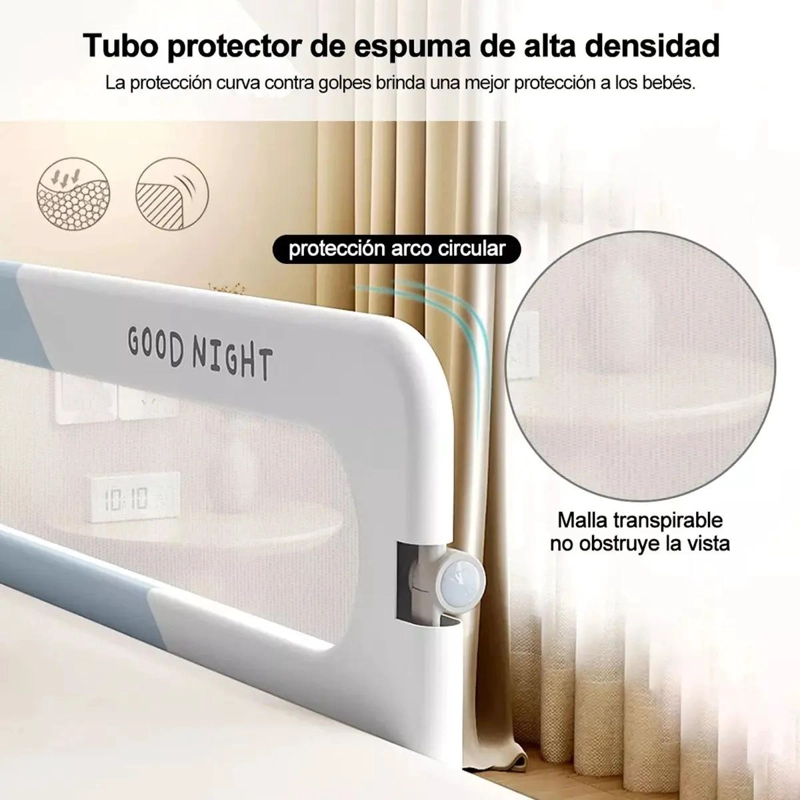 BARANDA DE SEGURIDAD PARA CAMA AJUSTABLE Y ABATIBLE - 3
