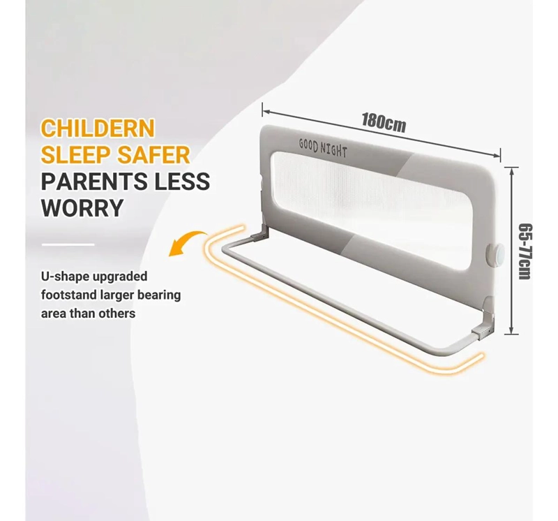BARANDA DE SEGURIDAD PARA CAMA AJUSTABLE Y ABATIBLE - 4