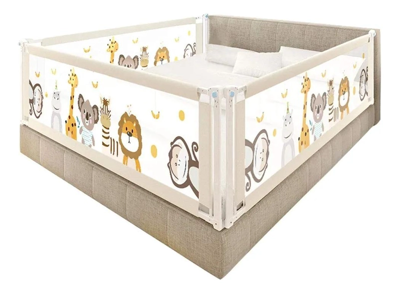 BARANDA DE CAMA PLEGABLE AJUSTABLE PARA BEBE S 2M - 2