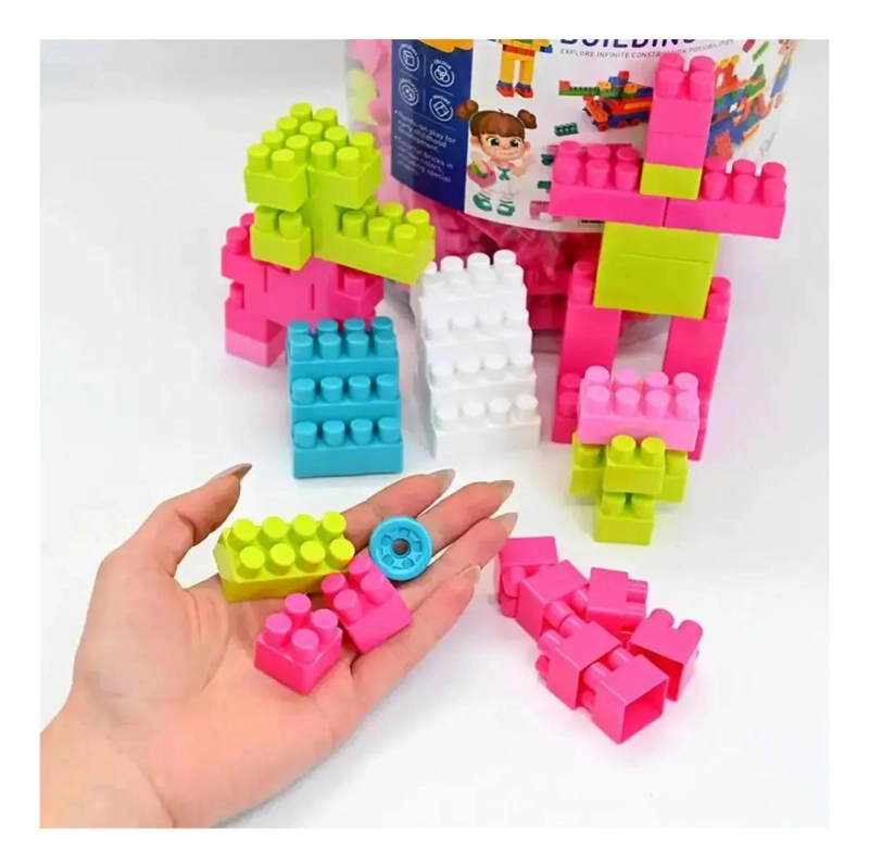 BALDE DE BLOQUES DE CONSTRUCCION DIDACTICOS PARA NIÑOS - 1
