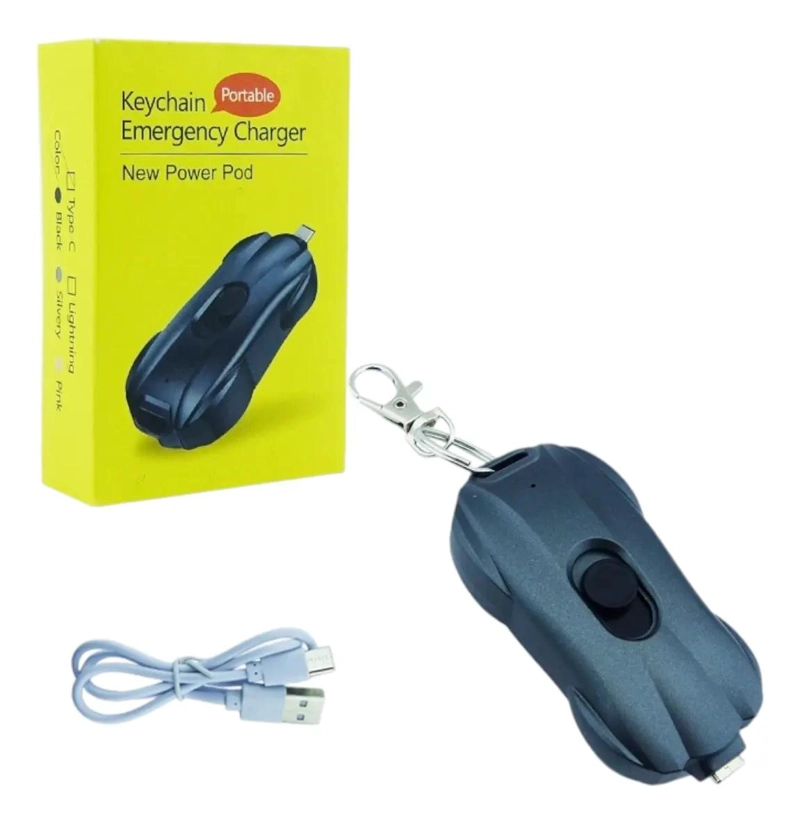 BATERIA DE EMERGENCIA COMPACTA TIPO LLAVE USB-C - 3