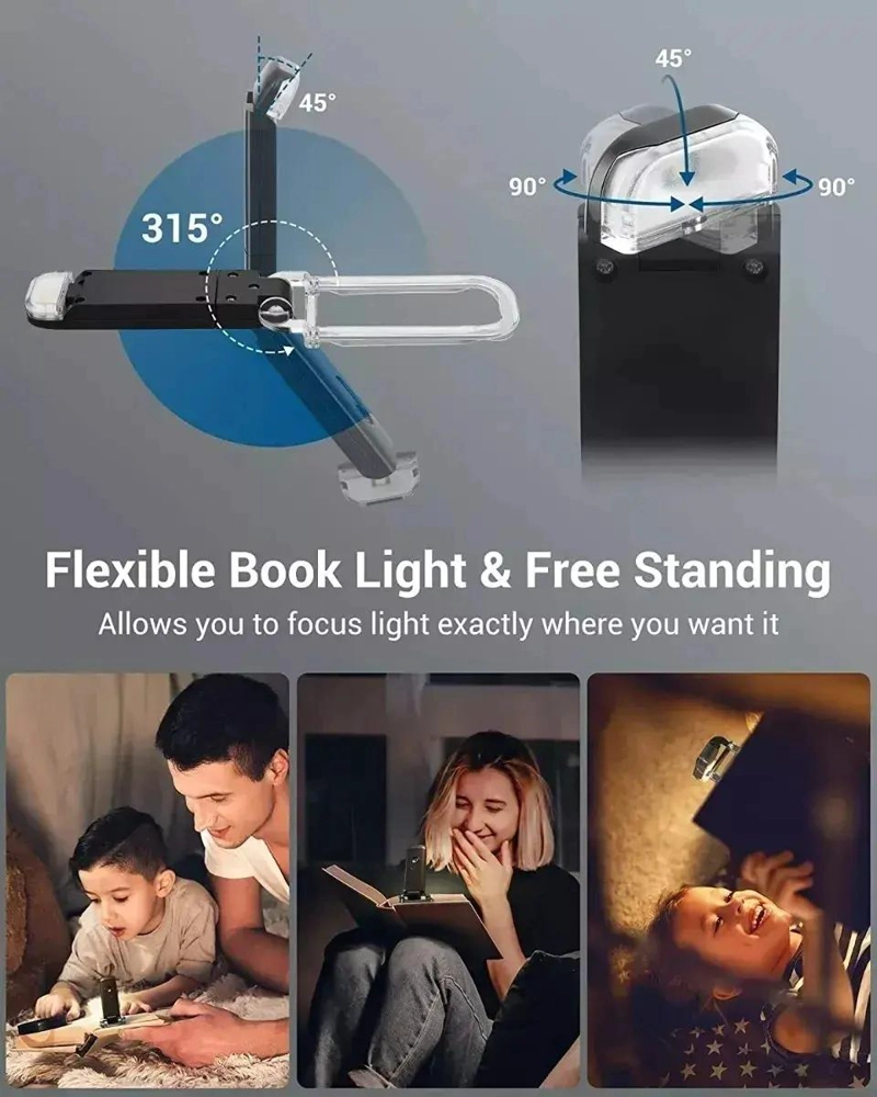 LUZ DE LECTURA RECARGABLE USB PARA CAMA Y OFICINA - 5