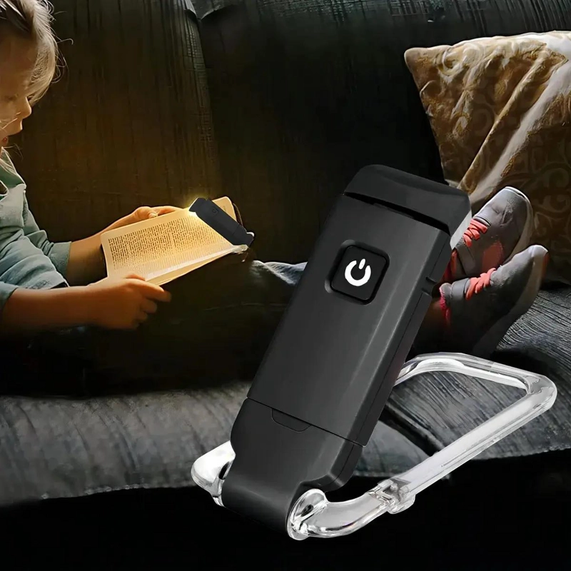 LUZ DE LECTURA RECARGABLE USB CON CLIP PRACTICO - 2