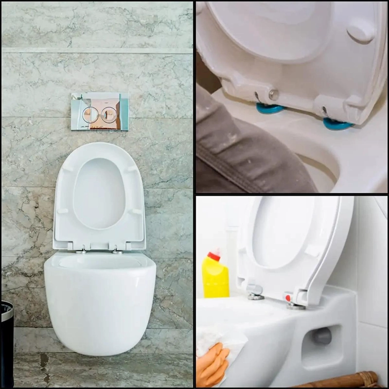 JUEGO DE 4 BISAGRAS PARA ASIENTO DE INODORO UNIVERSAL - 7