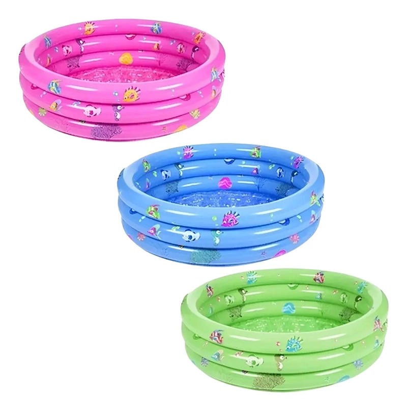 PISCINA INFLABLE INFANTIL DE COLORES PARA NIÑOS 61X22CM - 3