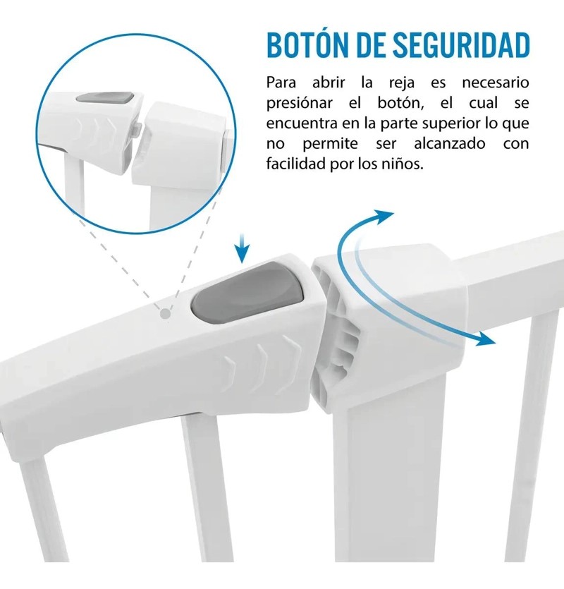 PUERTA DE SEGURIDAD EXPANDIBLE PARA BEBE S Y MASCOTAS - 3