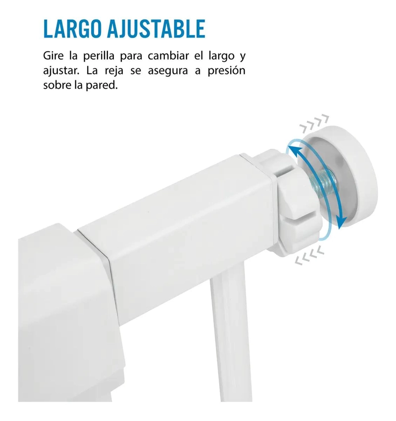 PUERTA DE SEGURIDAD EXPANDIBLE PARA BEBE S Y MASCOTAS - 4