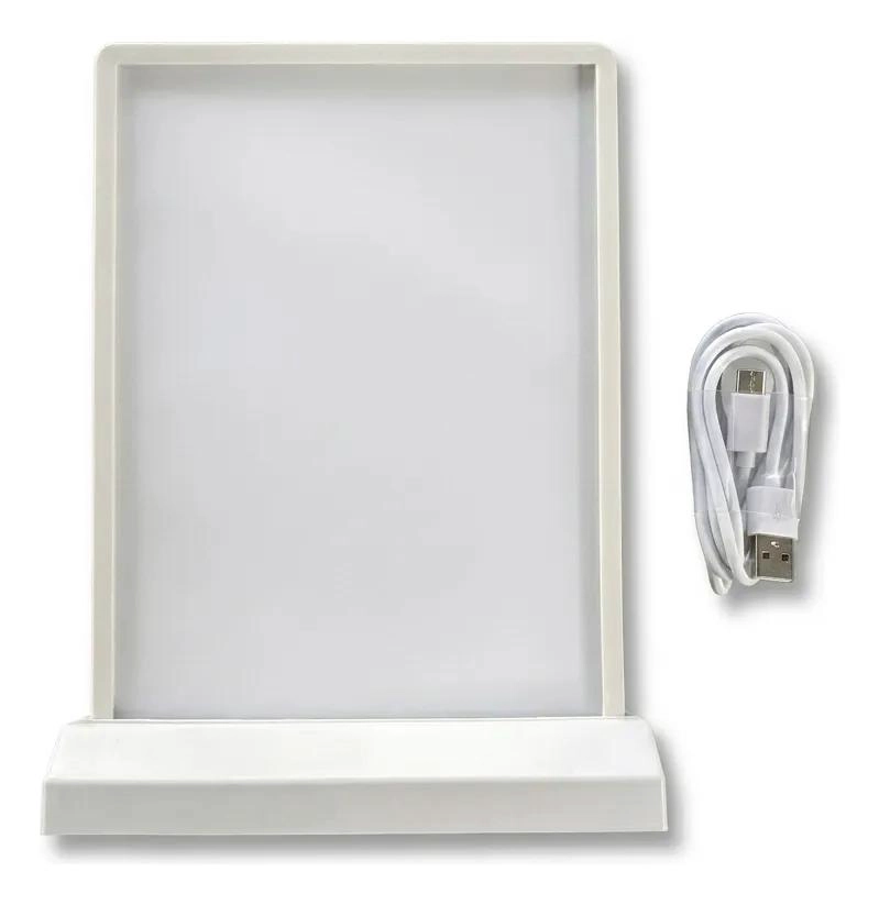 MOSTRADOR LED INALAMBRICO MINIMALISTA DE 33 CM PARA PUBLICIDAD - 3