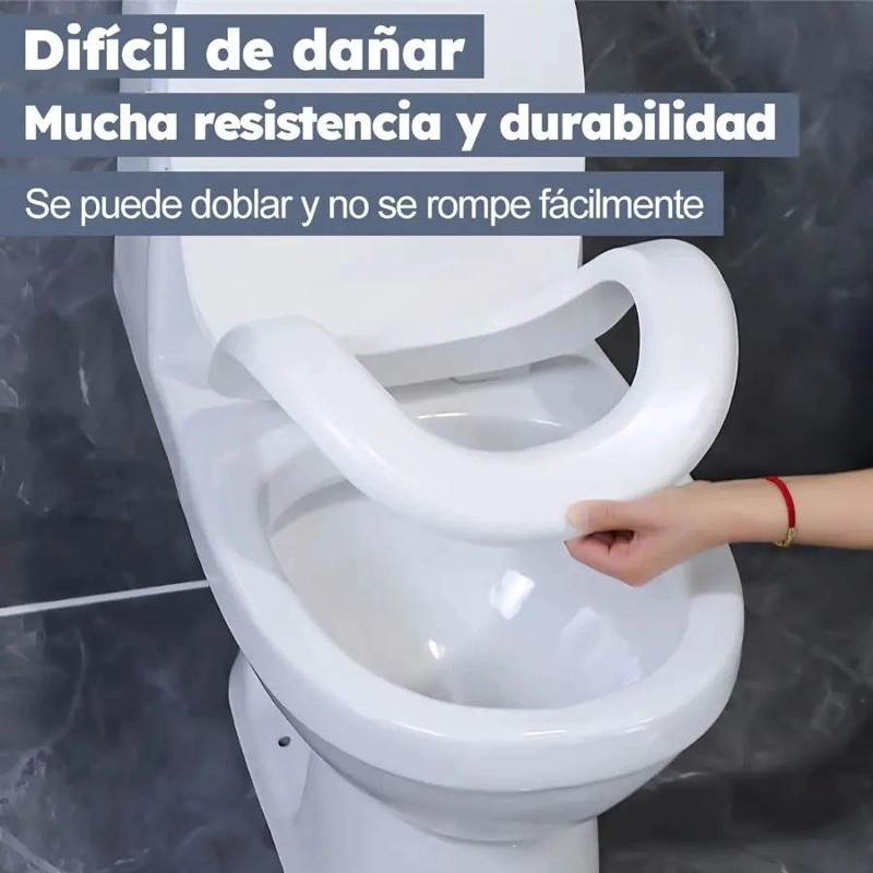 ASIENTO INODORO UNIVERSAL BLANCO CON CIERRE SUAVE Y ESTABLE - 3