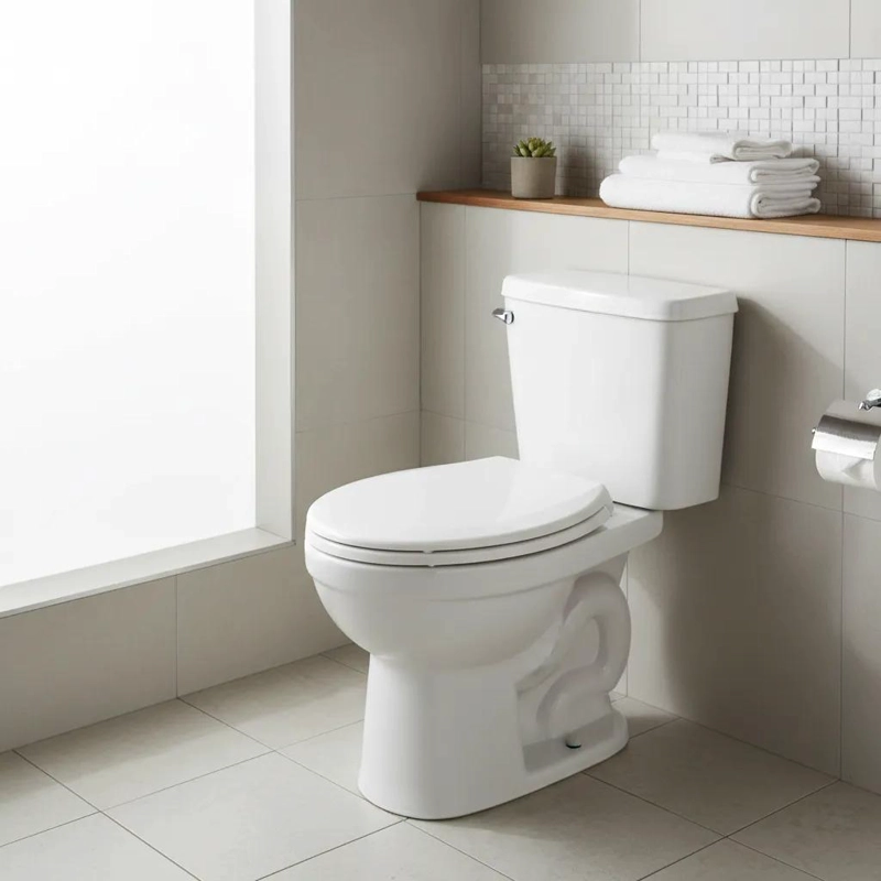 TAPA ASIENTO DE INODORO PLASTICO UNIVERSAL REDONDO BLANCO - 2